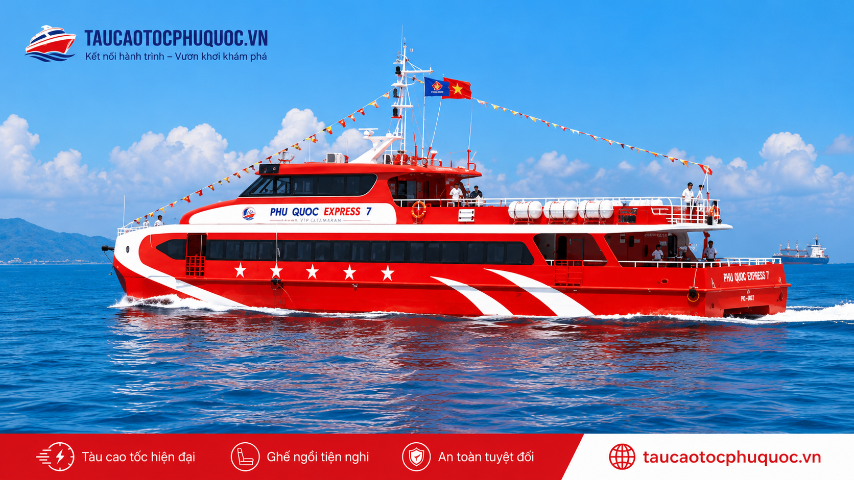 Tàu Phú Quốc Express 7 tuyến Hà Tiên – Phú Quốc
