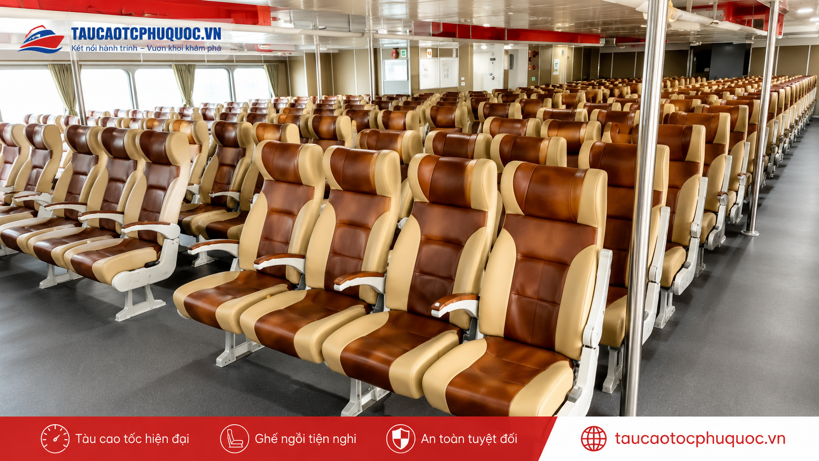 Ghế tàu đi Phú Quốc của tàu cao tốc Phú Quốc Express